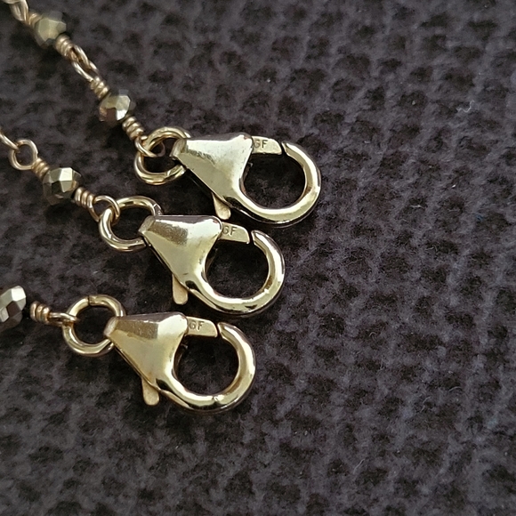 ✨️HP✨️ Dainty Gold💛 Pyrite Bracelet Trio3️⃣ - NWOT - Picture 6 of 12